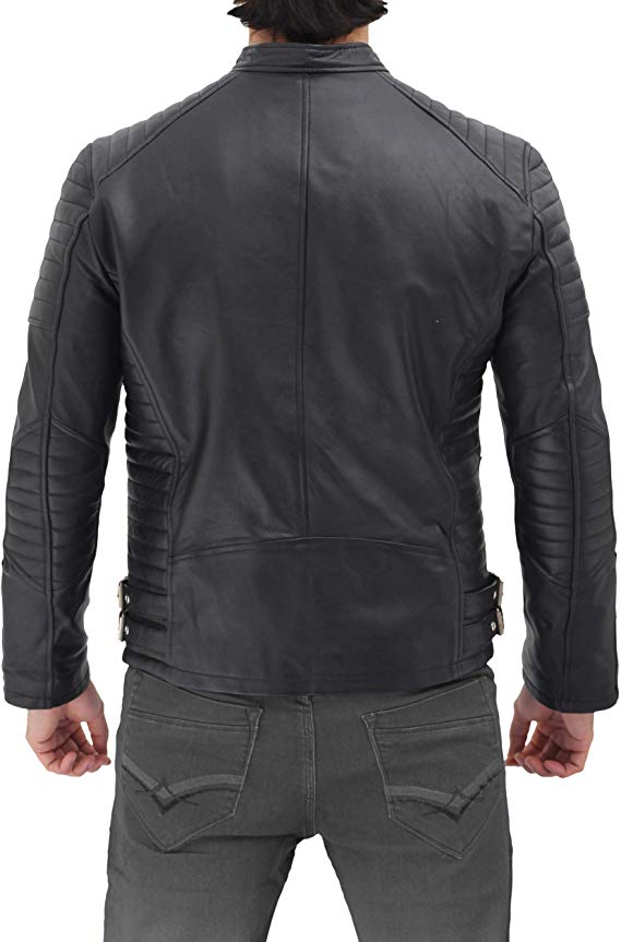 black biker jacket