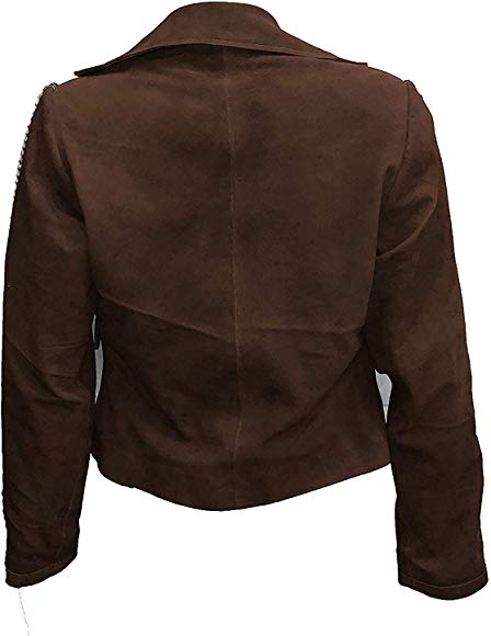 gal gadot brown leather jacket