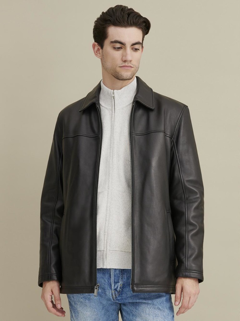 Leather Jacket with Lining