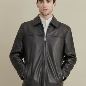 Leather Jacket with Lining