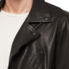Holt Slim Fit Leather Biker Jacket