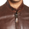 Café Racer Waxy Cowhide Leather Jacket