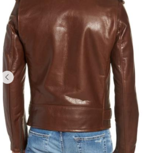 50s Oil Tanned Cowhide Leather Moto Jacket