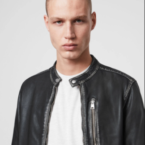 CABLE LEATHER JACKET