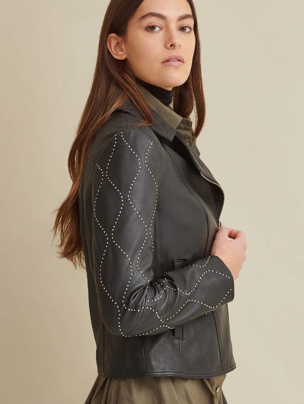 Roxy Studded Leather Jacket