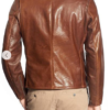 Café Racer Oil Tanned Cowhide Leather Moto Jacket