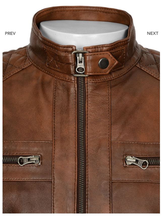 Espanol Brown Leather Jacket